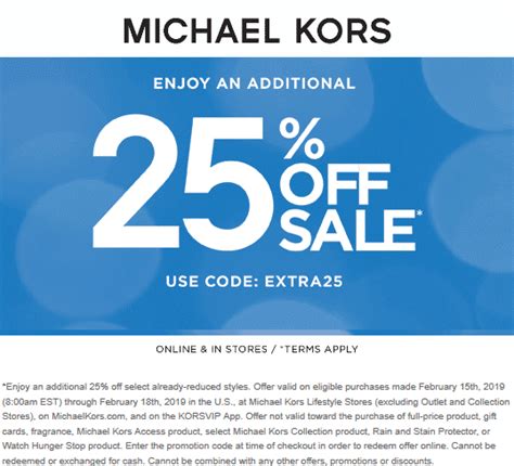 michael kors outlet coupon code|michael kors extra discount code.